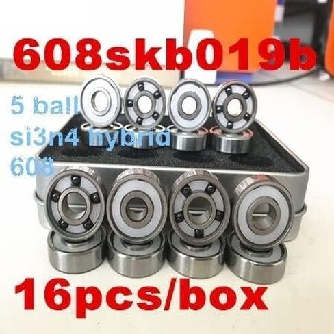 Bearings 16pcs 608 Si3n4 Ceramic Bearing 5 Balls Professional Inline Skates Skateboard 8mm Scooter in Saudi Arabia
