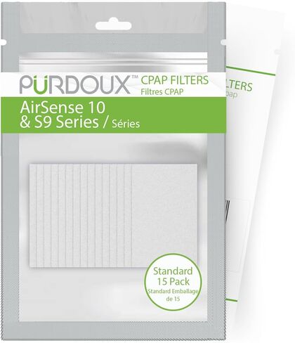 PURDOUX CPAP Filters for ResMed AirSense 10 and S9 Devices (Standard 15 Pack) - CPAP Supplies, CPAP Accessories, CPAP Supplies Filters for CPAP Machine in Kuwait