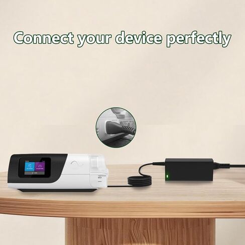 استبدال محول التيار المتردد 24 فولت 65 وات لمصدر الطاقة ResMed AirSense 11 المتوافق مع جميع أجهزة ResMed AirSense 11 CPAP (AutoSet/Elite)، يتضمن سلك طاقة CPAP | لوازم ResMed AirSense 11 in Saudi Arabia