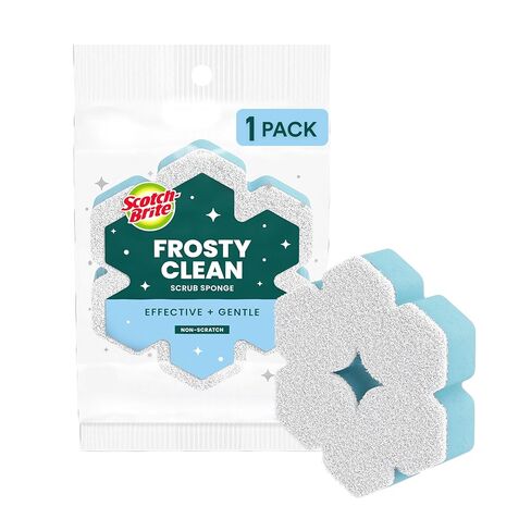 Scotch-Brite Snowflake Non Scratch Scrub Sponge, 1 Pack in Saudi Arabia