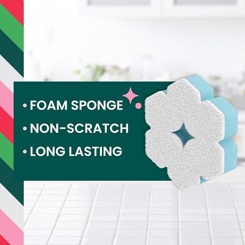 Scotch-Brite Snowflake Non Scratch Scrub Sponge, 1 Pack in Saudi Arabia