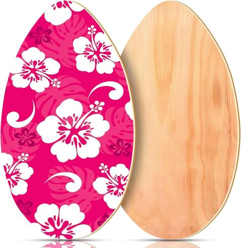 Soulchen Skimboard with High Gloss Clear Coat Wooden Skim Boards Beach Skimboards for Beginners, Kids, Teenagers, Adults and All Skimming in Saudi Arabia