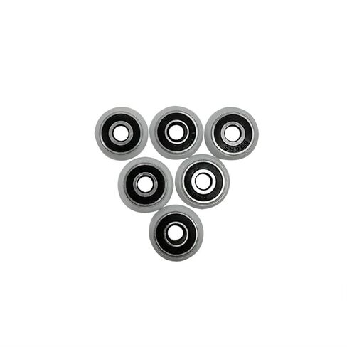 Plastic Bearing Nylon Wheel Roller Pulley 696 RS Type Coated Inner Diameter 2Pcs(10pcs 5x23x5.4mm) in Saudi Arabia