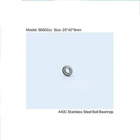 10 قطعة S6802ZZ S6802Z قسم رقيقة الكرة تحمل ABEC-1 S6802 Z ZZ S 6802 440C محامل الفولاذ المقاوم للصدأ 25*42 9 مللي متر in Saudi Arabia