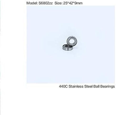 10 قطعة S6802ZZ S6802Z قسم رقيقة الكرة تحمل ABEC-1 S6802 Z ZZ S 6802 440C محامل الفولاذ المقاوم للصدأ 25*42 9 مللي متر in Saudi Arabia