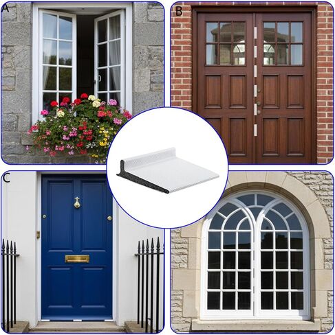 Hecila 10 Pcs Self-Adhesive Door Corner Seals Weather Stripping Door Seal Strip for Door-Frame Filler Seal Strip Stopper Raised Behind Weatherstripping for Noise Isolation and Weather in Saudi Arabia