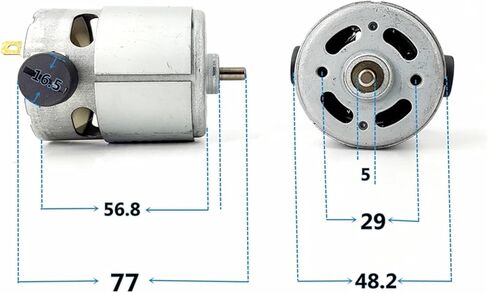 855 Motor with Carbon Brushes Interchangeable DC12V18V24V High Speed High and Large Power Handheld Motor in Saudi Arabia