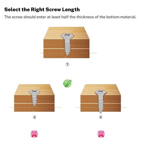#8x3/4 "مسامير الخشب 100 قطعة رأس مسطح 304 الفولاذ المقاوم للصدأ سريع الذاتي التنصت على دريوال مسامير للأثاث النجارة in Kuwait