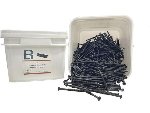 ERS #15 4 "(1000pc) مثبتات الأسقف التجارية المعتمدة من FM، والتنصت الذاتي على أسطح الأسقف المعدنية والخشبية، وEPDM، والعزل، وTPO. مثبتات الأسقف الأساسية مثالية لجميع وظائف الأسقف in Saudi Arabia