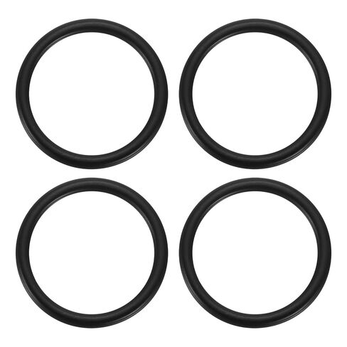 uxcell 4Pcs 304 Stainless Steel O Ring, M6 x 60 x 72mm(WD. x ID. x OD.) Seamless Welded Circle Loop Round Ring Buckles for Luggage Webbing Craft DIY Decoration Accessories, Black in Saudi Arabia