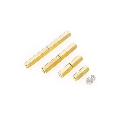 180 Pieces M2.5 Male Female Hex Brass Spacer Standoff Screw Nut Bolt Motherboard Assortment Kit in Saudi Arabia