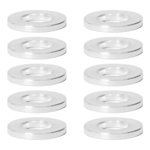 10Pcs M6 Aluminum Spacers, Metal Spacer Aluminum Round 6.2mm ID x 12mm OD x 1.5mm L Thickness Screw Standoff for M6 Screw Bolts Silver in Saudi Arabia