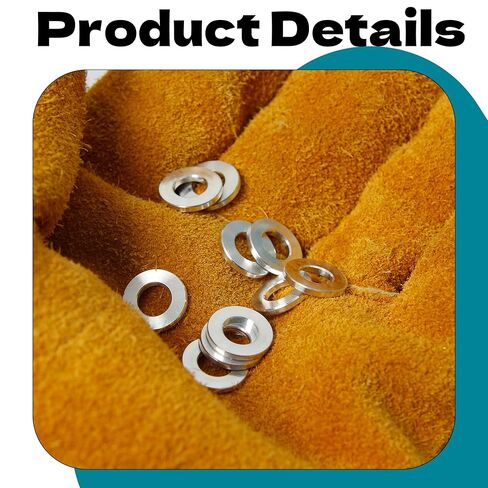 10Pcs M6 Aluminum Spacers, Metal Spacer Aluminum Round 6.2mm ID x 12mm OD x 1.5mm L Thickness Screw Standoff for M6 Screw Bolts Silver in Saudi Arabia