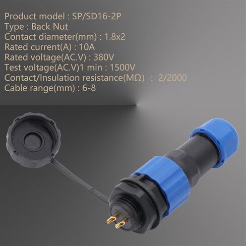 10Sets SD16 Aviation Plug Socket Male + Female 2/3/4/5/6/7/9 Pins SP16 16mm Circular Power Aviation Connector(SD16-9P) in Saudi Arabia