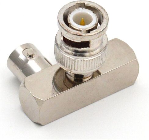 Radio Frequency Coaxial Monitoring Adapter BNC-JKK BNC One Male Two Female Two Female One Male Three-Way Head 1Pcs in Saudi Arabia