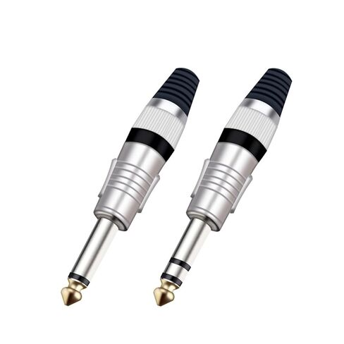 100 قطعة 6.35 مللي متر أحادية/ستيريو التوصيل ميكروفون الجمعية سلك موصلات الأساسية 1/4 "التوازن/عدم التوازن مقبس الهاتف (الأرجواني) in Kuwait