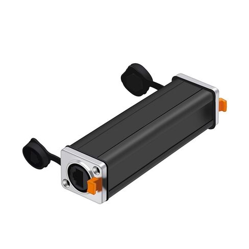 10 قطعة موصل RJ45 أنثى لوحة جبل مآخذ مستوى شبكة موصل إيثرنت محول (10xPlastic-65mm) in Kuwait