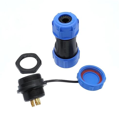 SP2110 SP2112 موصل الجوز الخلفي SP21 2pin 3pin 4pin 5pin 7pin 9pin 12 Pin IP68 موصلات المقبس 1 قطعة (2 دبوس) in Kuwait