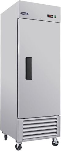 27"W Commercial Reach-In Upright Freezer, Stainless Steel Freezer, LED Light, Automatic defrost, Digital Temperature Control, Low Noise & Energy Saving 23 Cu.ft Freezer for Restaurant, Bar, Shop in Saudi Arabia
