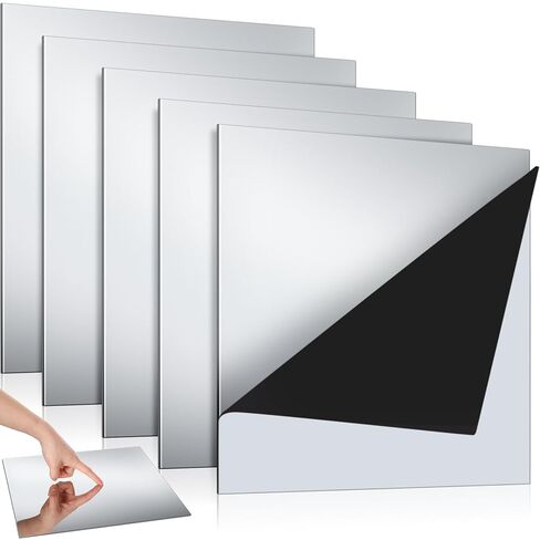 Gisafai 5 Pcs 304 Stainless Steel Sheets Stainless Steel Plates Mirror Surface Polishing Finish Stainless Steel Shim Plates Metal Sheets for Crafts Kitchen DIY Making (11.81 x 11.81 x 0.016 Inch) in Saudi Arabia