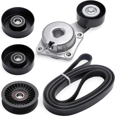 Serpentine Belt Tensioner Component Kit Fit for Ford Explorer 2000-2005, for Ranger 2001-2011, for Mazda B4000 2001-2010, for Mercury Mountaineer 2000-2001 Replace 38137 38001 in Saudi Arabia