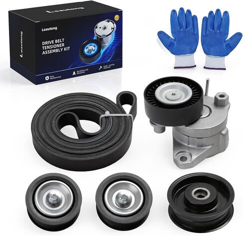 Serpentine Belt Tensioner Component Kit Fit for Ford Explorer 2000-2005, for Ranger 2001-2011, for Mazda B4000 2001-2010, for Mercury Mountaineer 2000-2001 Replace 38137 38001 in Saudi Arabia