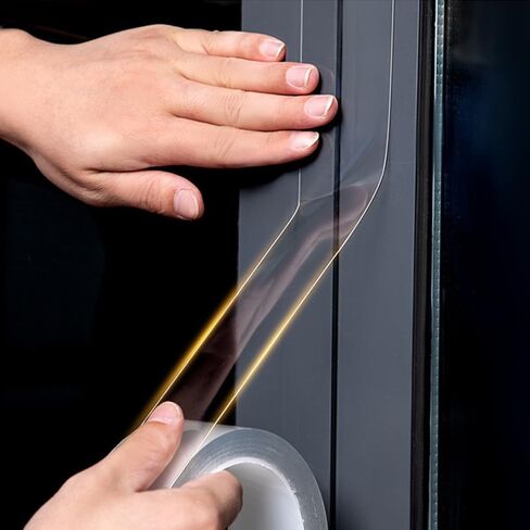 قطعتان من شريط إغلاق الطقس الشفاف للنافذة، شريط إغلاق عازل للنافذة، شريط لاصق لسدادة المسودة لباب النافذة، بدون بقايا in Saudi Arabia