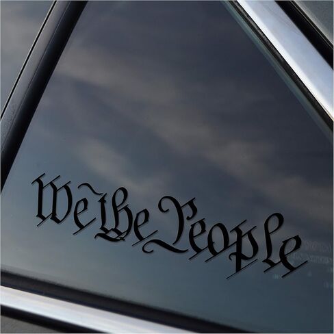Patriotic Decal for Cars, Trucks, Trailers, Boats, RVs, and Golf Carts � �We the People� (Black Vinyl) by StickemAll Vinyl Decals in Saudi Arabia