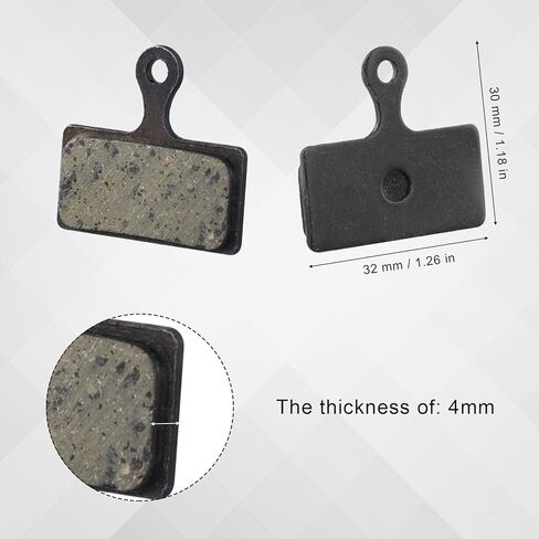 4 Pairs Bicycle Brake Pads, Premium Semi-Metallic Mountain Bike Disk Brake Pads Replacement Compatible with Shimano Deore M615 M666 M675 M785 M960 M985 M988 in Saudi Arabia