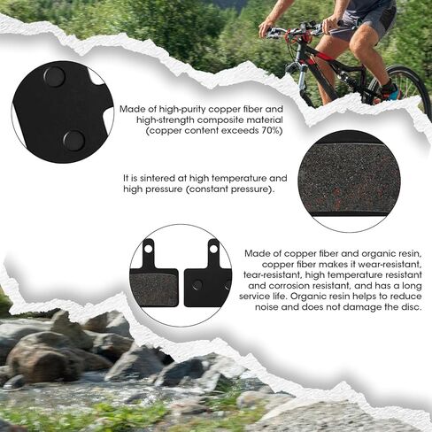 8 أزواج من وسادات فرامل الدراجة المتوافقة مع Trp Tektro Shimano Deore، وسادات فرامل عالية الأداء لفرامل قرص الدراجة الجبلية in Kuwait