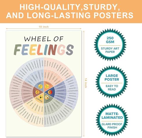 9 قطع من ملصقات الصحة العقلية من famassiser، ديكور مكتب استشاري ملهم، فن جداري للتأكيد الإيجابي لغرفة العلاج والفصول الدراسية والمكتب المنزلي (10 بوصة × 14 بوصة) in Kuwait