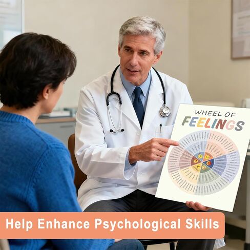 9 قطع من ملصقات الصحة العقلية من famassiser، ديكور مكتب استشاري ملهم، فن جداري للتأكيد الإيجابي لغرفة العلاج والفصول الدراسية والمكتب المنزلي (10 بوصة × 14 بوصة) in Kuwait