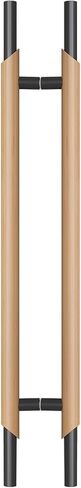 Solid Wood Door Pull Handle for Glass Door Modern Front Door Long Push Pull Handle Commercial Bar Pull Handle for Shops/Residential (Color: Style1 Size: 100X70cm) in Saudi Arabia
