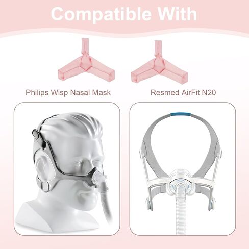 قطعتان من أغطية حزام CPAP للبقع N20، وسائد حزام CPAP لقناع الأنف Wisp، وأغطية حزام قناع CPAP، وأغطية حزام أغطية الرأس CPAP لتقليل العلامات الحمراء على الوجه in Kuwait