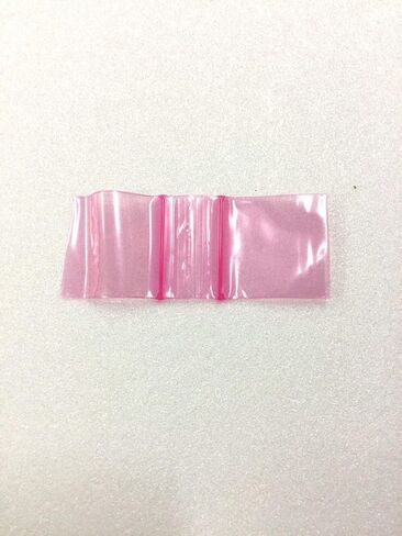 125125 (1.25 بوصة × 1.25 بوصة) أكياس وردية اللون من ماركة Apple حقائب صغيرة قابلة للإغلاق، علبة تحتوي على 1000 قطعة in Kuwait