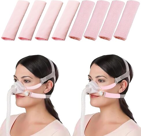 8 عبوات من أغطية حزام CPAP الساتان، وسائد قناع CPAP قابلة للتنفس، غطاء وسادة حريري للوجه لغطاء رأس حزام القناع، أغطية حزام CPAP للرأس، وسادة مريحة من الصوف تقلل العلامات الحمراء وسحب الشعر in Kuwait