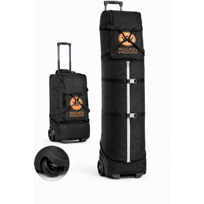 Golf Travel Bag with Wheels – Padded Airline-Approved Golf Club Travel Cover, Heavy-Duty Soft Sided Flight Bag with Reinforced Base & Carry Handles – Fits Full Size Cart & Stand Bags in Saudi Arabia