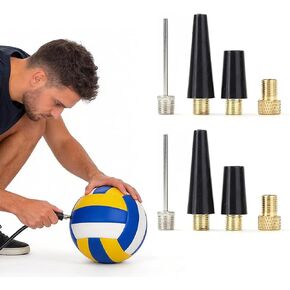 8 عبوات من إبر استبدال مضخة الإطارات - استبدال مجموعة إبرة مضخة الكرة للإطارات المحمولة - طقم محول ضاغط الهواء للنفخ، والكرات الرياضية، والدراجات، والدراجة in Kuwait