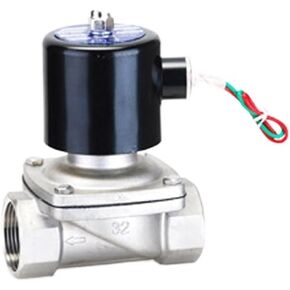 Solenoid Valve Water Air N/C 2 Way 1/4" AC 220V 2W025-08 Stainless Steel Body DC12V 24V AC110V 220V Water Valve(24V DC) in Kuwait