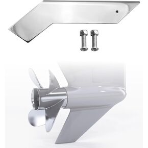 02655 Skeg Protector Compatible with Mercruiser Mercury Suzuki Yamaha Motors, Stainless Steel Skeg Guard Protector Replacement Fix Damaged Skeg in Kuwait