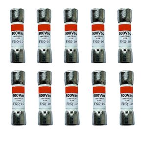 10 عبوات جديدة FNQ-10 FNQ-10A FNQ 10A 500Vac صمامات تأخير الوقت، FNQ-10A صمامات خرطوشة رفض الفئة CC الحالية in Kuwait