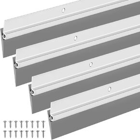 FoldTier 4 قطع باب لجميع المواسم لأسفل الباب الخارجي والداخلي، 1-3/8 × 36 بوصة، سبائك الألومنيوم والمطاط، مثالية للاستخدام السكني والتجاري in Kuwait