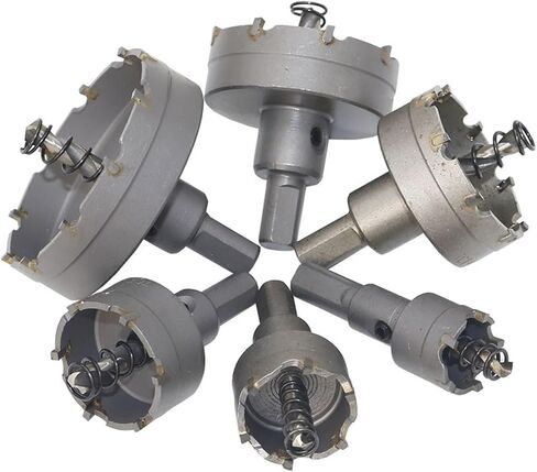 Tipped Drill Bit 22mm/30mm/35mm/45mm/50mm/65mm 6Pcs/Set in Saudi Arabia