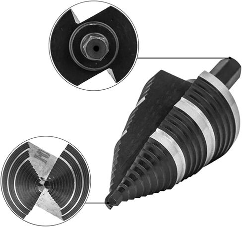 3/16 INCH -1-3/8 Step Drill Bit 3/8 INCH Hex Shank 1Pcs in Saudi Arabia