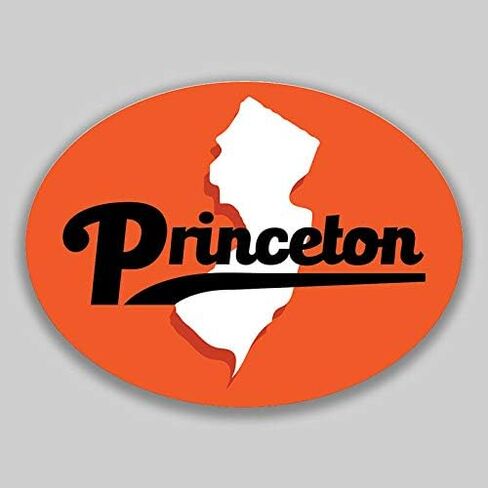 برينستون نيو جيرسي البيضاوي الفينيل مدينة تاون كلية جامعة الفينيل ملصق لاصق لامع ورائع سيارة مقاوم للماء سيارة ملصق مائي ملصقات للسيارة متعددة الأشكال 5" in Kuwait