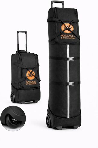 Golf Travel Bag with Wheels – Padded Airline-Approved Golf Club Travel Cover, Heavy-Duty Soft Sided Flight Bag with Reinforced Base & Carry Handles – Fits Full Size Cart & Stand Bags in Saudi Arabia