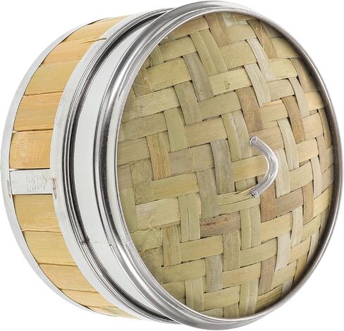 سلة طهي بالبخار التقليدية مع غطاء، جهاز طهي بالبخار النباتي للزلابية وكعك الباو والديم سوم للطهي التجاري المنزلي، تصميم قوي متعدد الاستخدامات in Kuwait