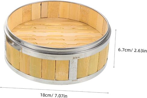 سلة طهي بالبخار التقليدية مع غطاء، جهاز طهي بالبخار النباتي للزلابية وكعك الباو والديم سوم للطهي التجاري المنزلي، تصميم قوي متعدد الاستخدامات in Kuwait