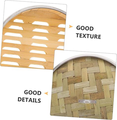 Alipis الأمثل لتبخير الأطعمة المتعددة، جهاز بخار مصنوع من الخيزران، سلة من الفولاذ المقاوم للصدأ، جهاز بخار للخضروات الزلابية in Kuwait
