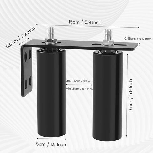 دليل أسطوانة البوابة مقاس 6 بوصات، أجهزة البوابة المنزلقة مع أقواس البوابة المنزلقة على شكل حرف L، مجموعة البوابة المنزلقة، بكرات البوابة المنزلقة شديدة التحمل القابلة للتعديل، مجموعة أجهزة البوابة المتدحرجة in Kuwait